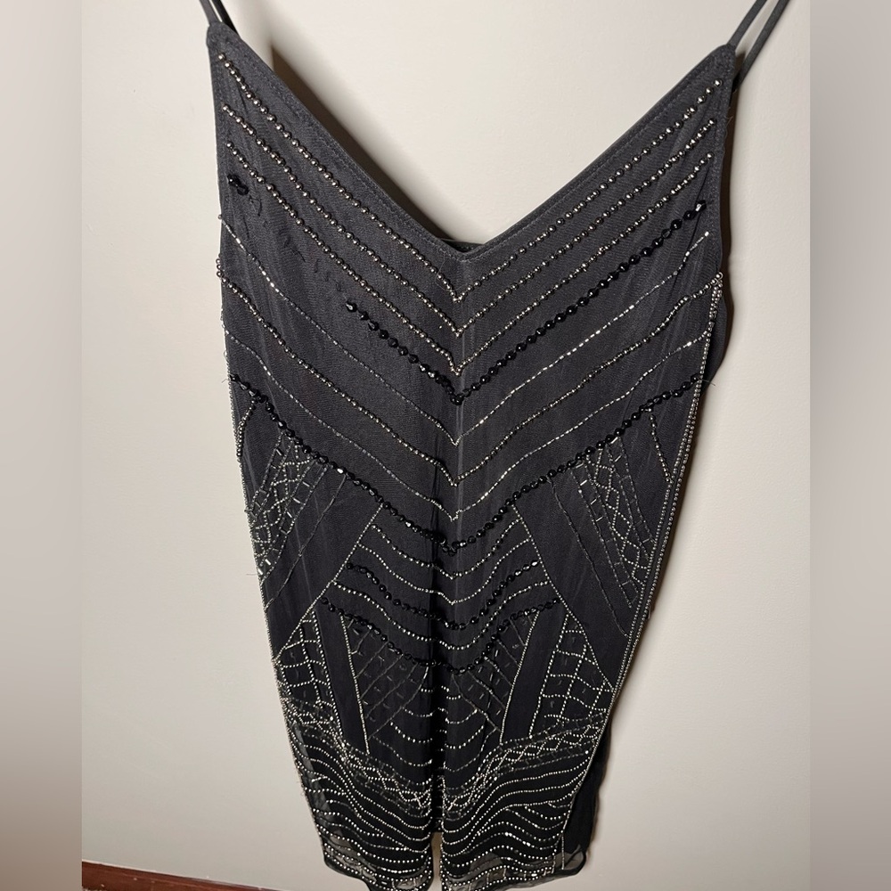 NWT Express Black Beaded Dress Size Small – Missing Some Beads